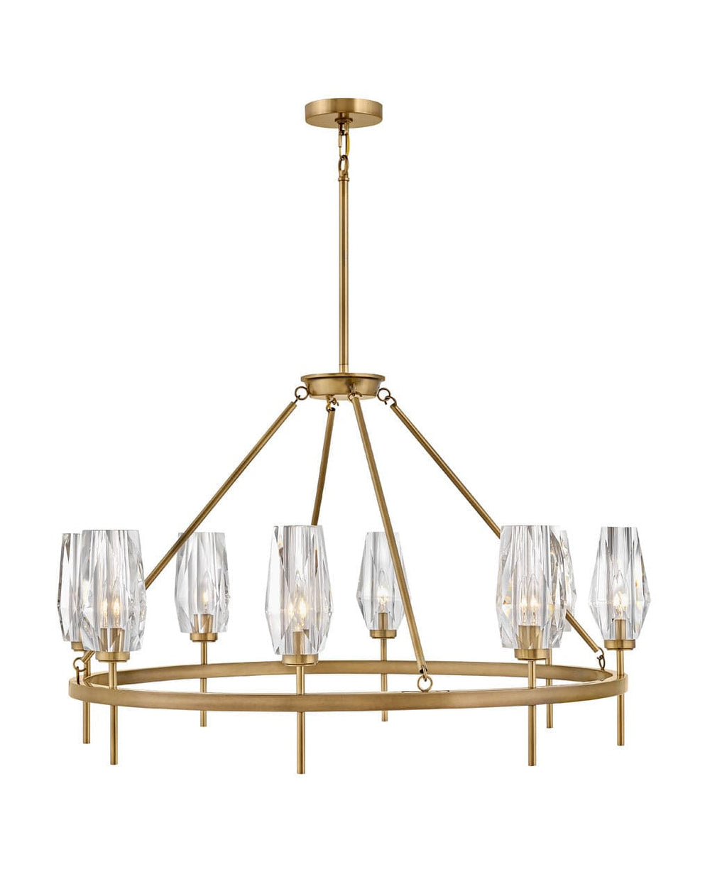 Ana Large Single Tier-Hinkley Lighting-HINKLEY-38258HB-ChandeliersBrass-2-France and Son