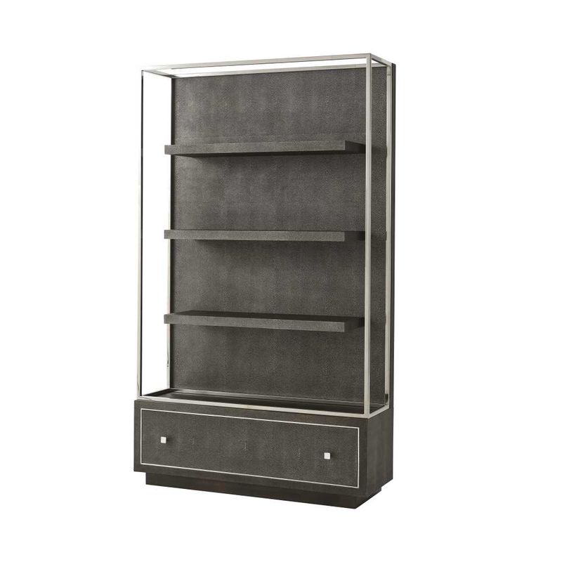 Wesson Open Bookcase-Theodore Alexander-THEO-TAS61026D-Bookcases & CabinetsTempest-1-France and Son