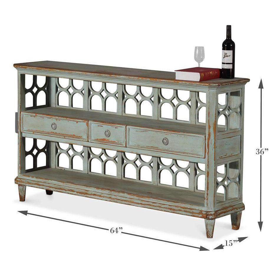 Wine Connoisseur Shelf-SARREID-SARREID-40378-Bar Storage-2-France and Son