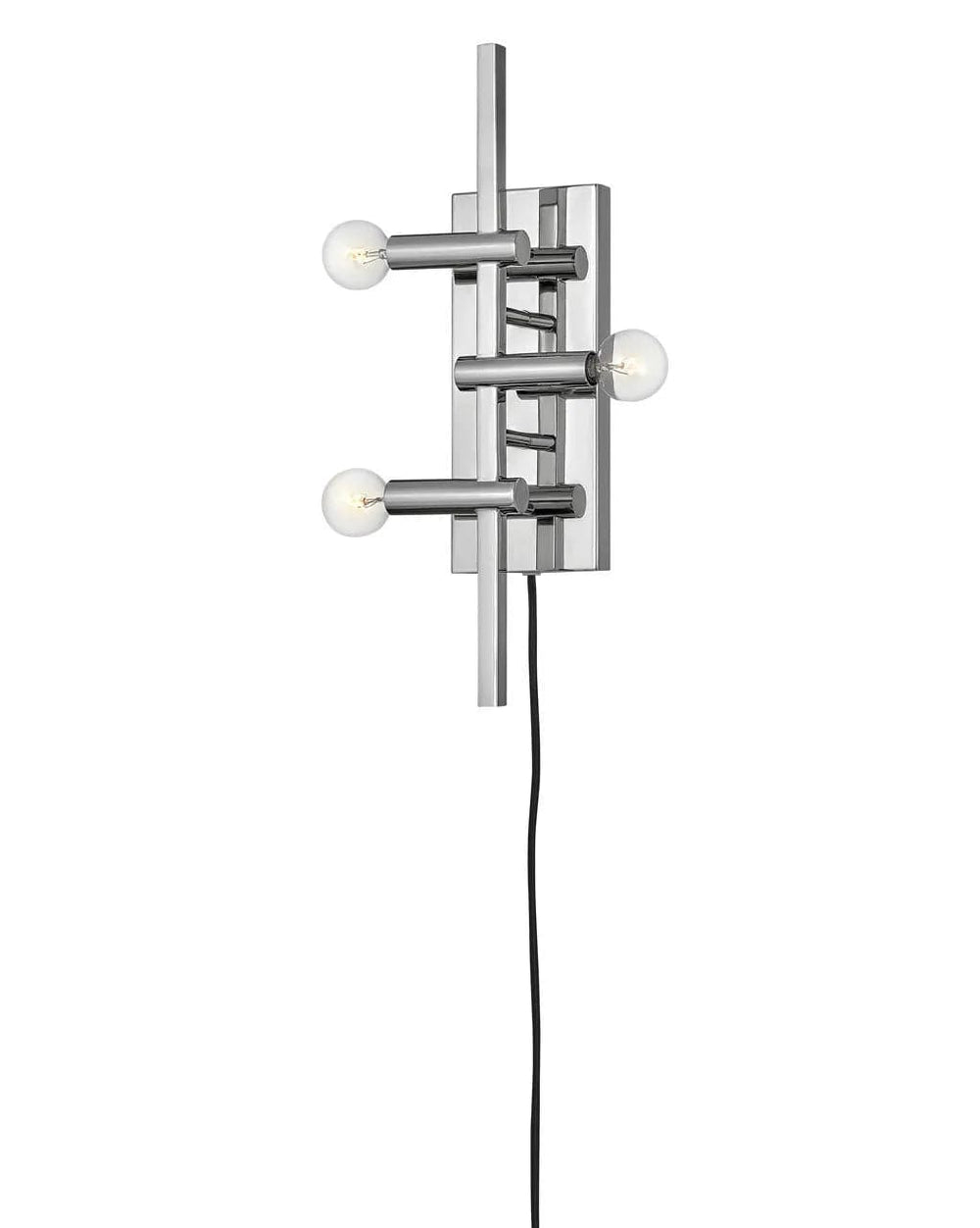 Sconce Kinzie - Three Light Plug-in Sconce-Hinkley Lighting-HINKLEY-4122PN-Wall Lighting-2-France and Son