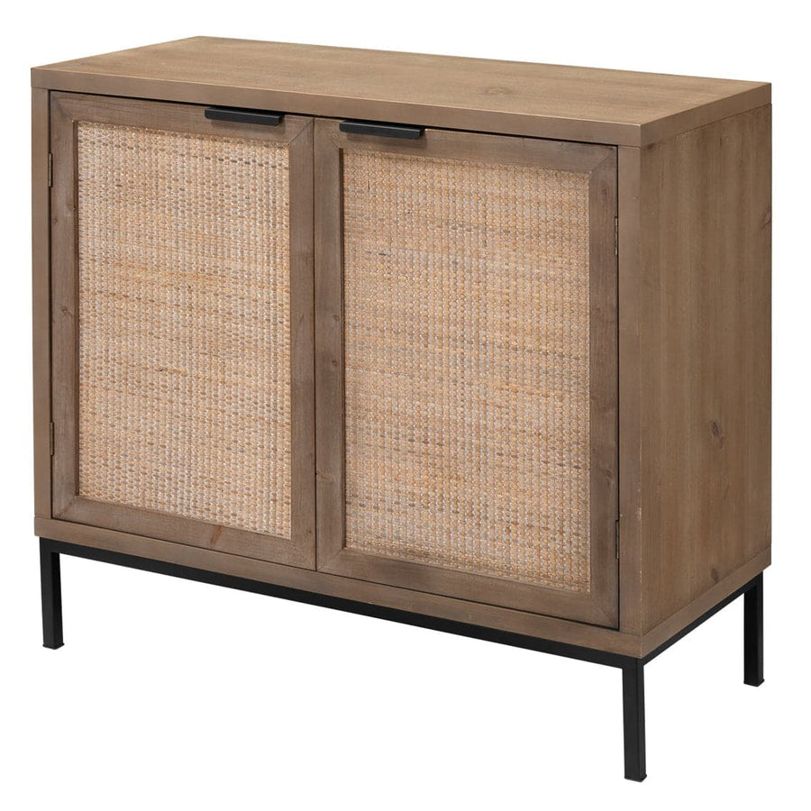 Reed 2 Door Accent Cabinet-Jamie Young-JAMIEYO-LS20REEDCABW-Bookcases & Cabinets-1-France and Son
