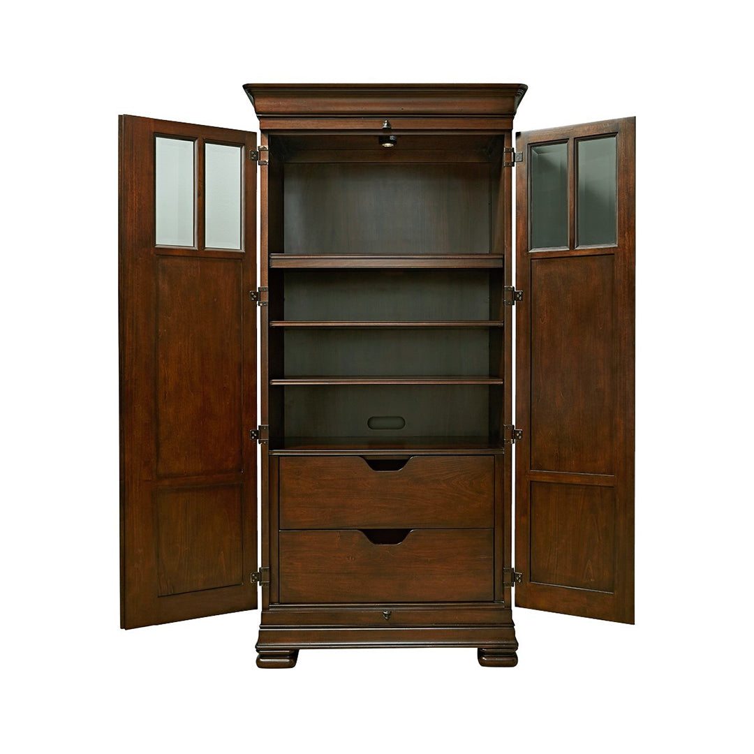Reprise Tall Cabinet-Universal Furniture-UNIV-581160-Bookcases & CabinetsClassical Cherry-4-France and Son