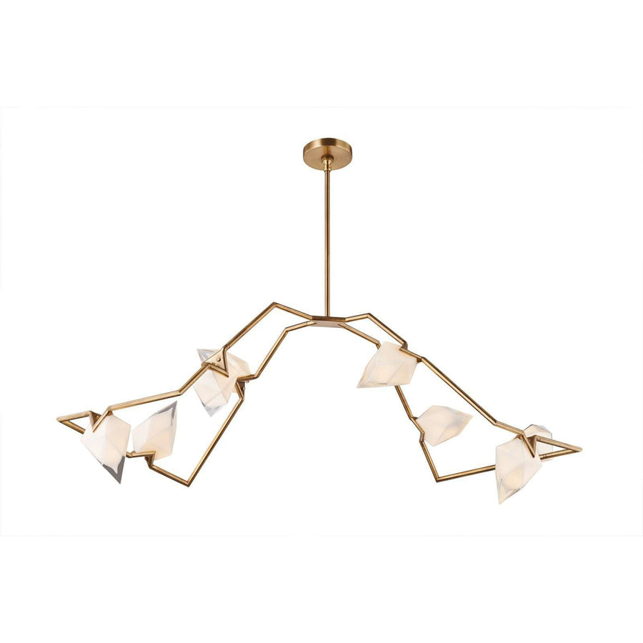 Modern Branching Geode Chandelier - Large-France & Son-LM9198PBRS-Chandeliers-1-France and Son