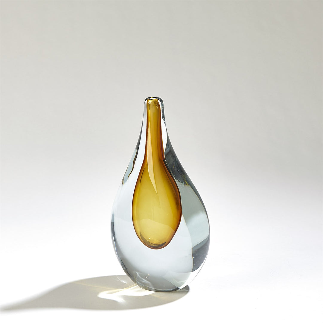 Stretched Neck Vases-Global Views-GVSA-7.80626-VasesSmall-Amber-3-France and Son