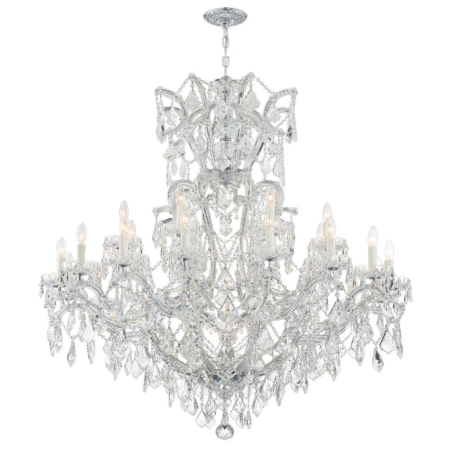 Maria Theresa 25 Light Crystal Chandelier-Crystorama Lighting Company-CRYSTO-4424-CH-CL-MWP-Chandeliers-1-France and Son