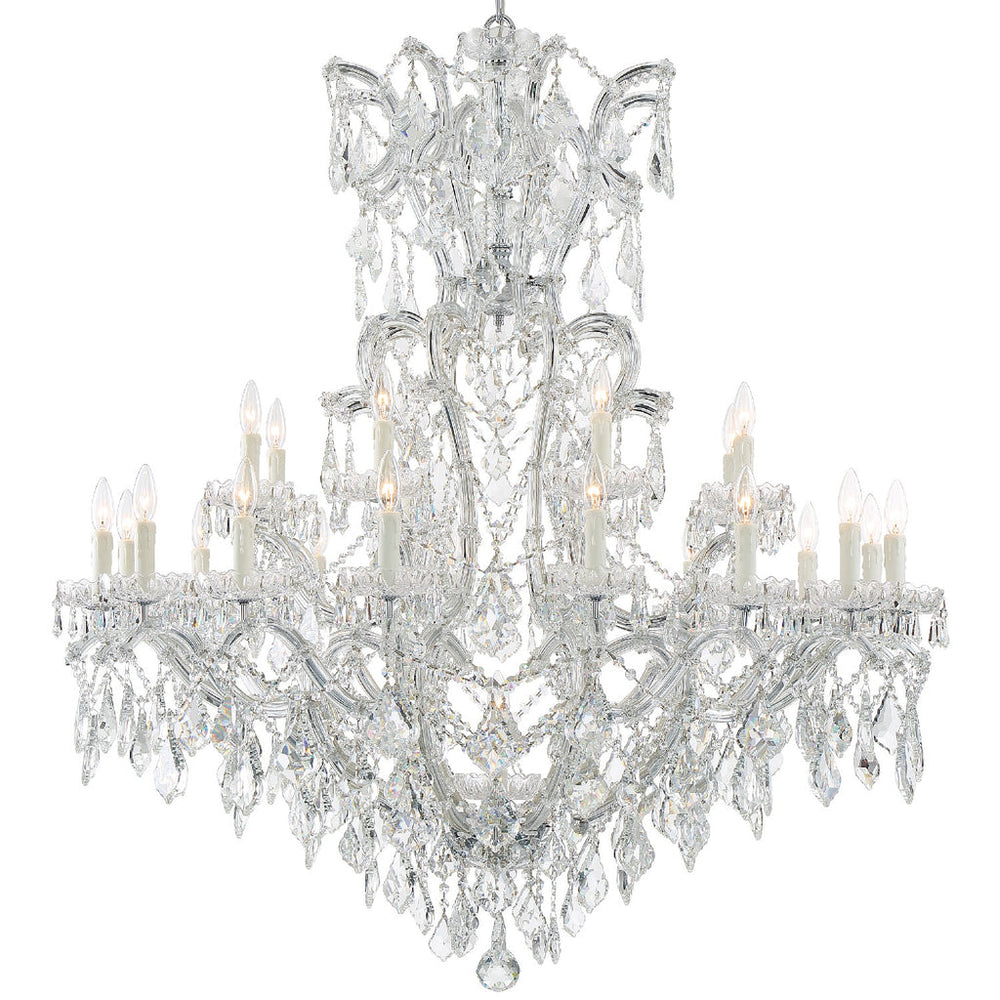 Maria Theresa 25 Light Crystal Chandelier-Crystorama Lighting Company-CRYSTO-4424-CH-CL-MWP-Chandeliers-2-France and Son