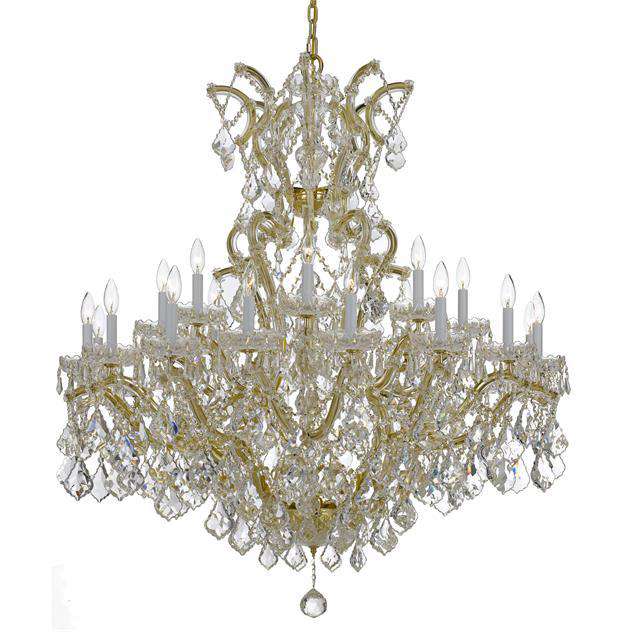 Maria Theresa 25 Light Chandelier-Crystorama Lighting Company-CRYSTO-4424-GD-CL-MWP-ChandeliersGold-Clear Crystal-1-France and Son