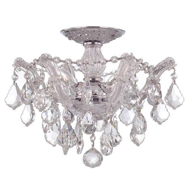 Maria Theresa 3 Light Semi-Flush-Crystorama Lighting Company-CRYSTO-4430-CH-CL-MWP-Flush MountsChrome-Clear Crystal-1-France and Son