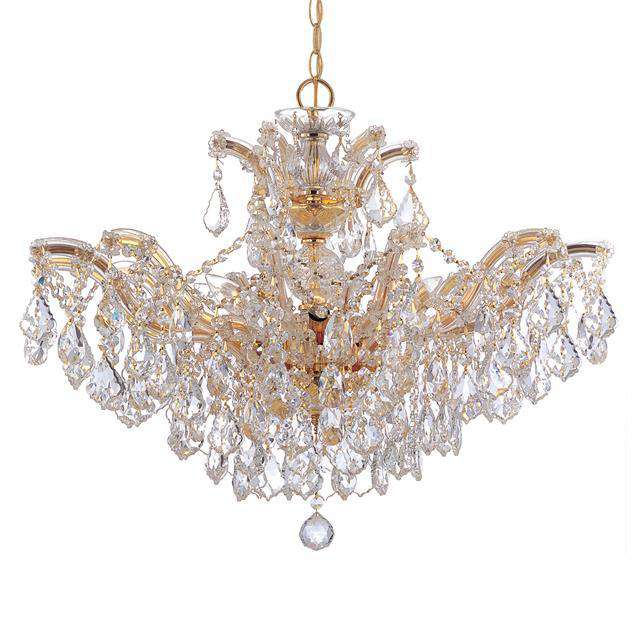Maria Theresa 6 Light Chandelier-Crystorama Lighting Company-CRYSTO-4439-GD-CL-MWP-ChandeliersGold-Clear Crystal-2-France and Son