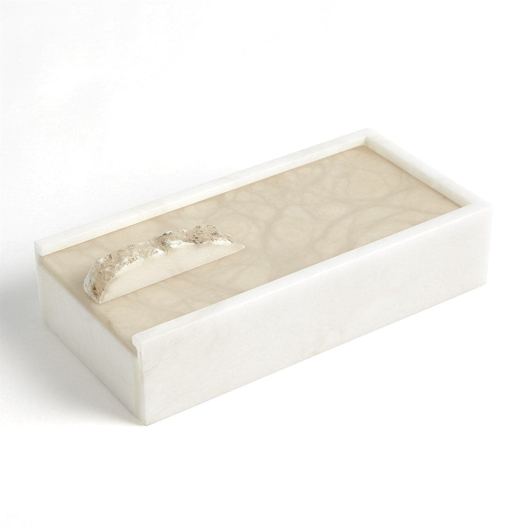 Alabaster box & Tray-Global Views-GVSA-7.30183-Decorative ObjectsRectangle Box-4-France and Son