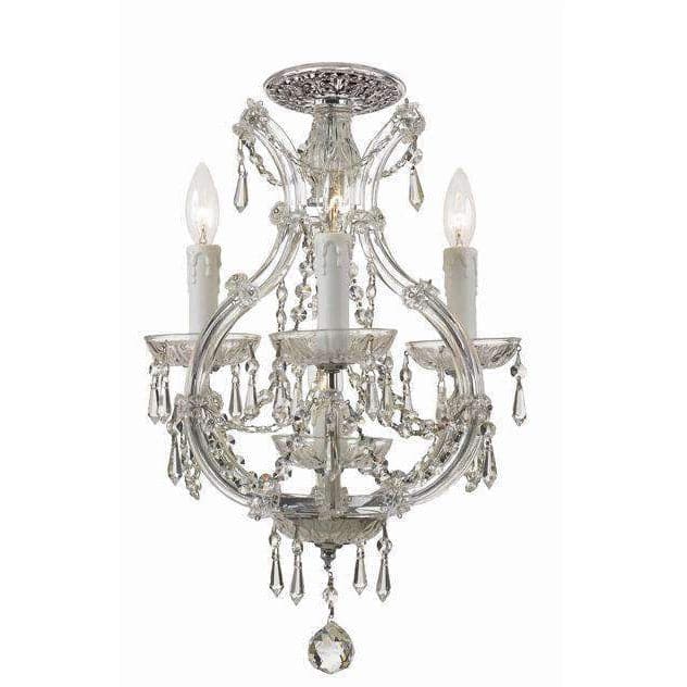 Maria Theresa 4 Light Ceiling Mount-Crystorama Lighting Company-CRYSTO-4473-CH-CL-MWP_CEILING-Flush MountsChrome-Clear Crystal-1-France and Son