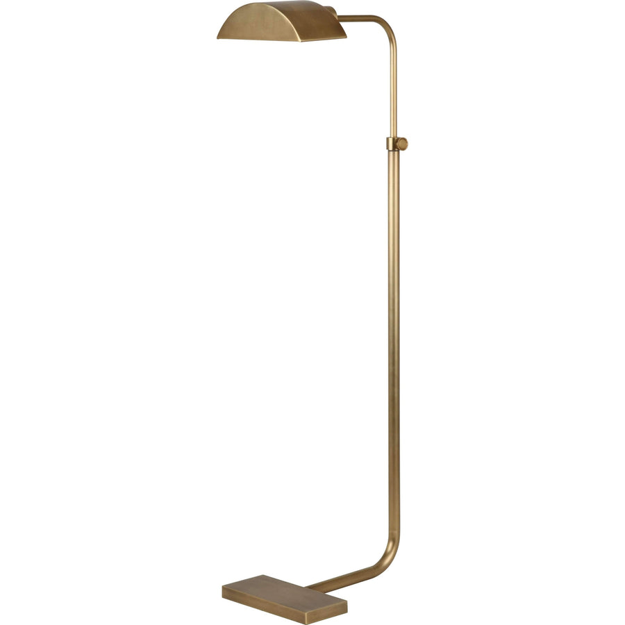 Koleman Adjustable Task Floor Lamp-Robert Abbey Fine Lighting-ABBEY-461-Floor LampsAged Brass-1-France and Son