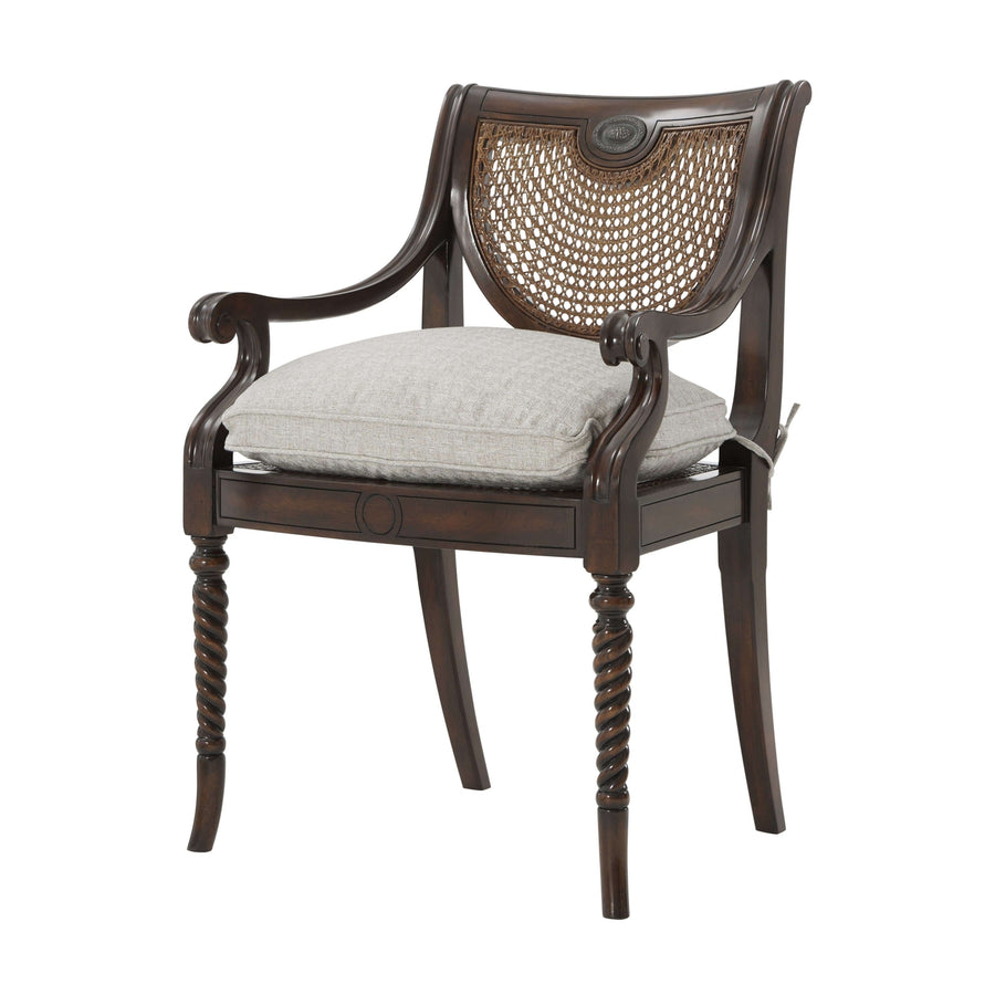Lady Emily's Favourite Armchair - Set of 2-Theodore Alexander-THEO-4100-237.1AQP-Dining Chairs-1-France and Son