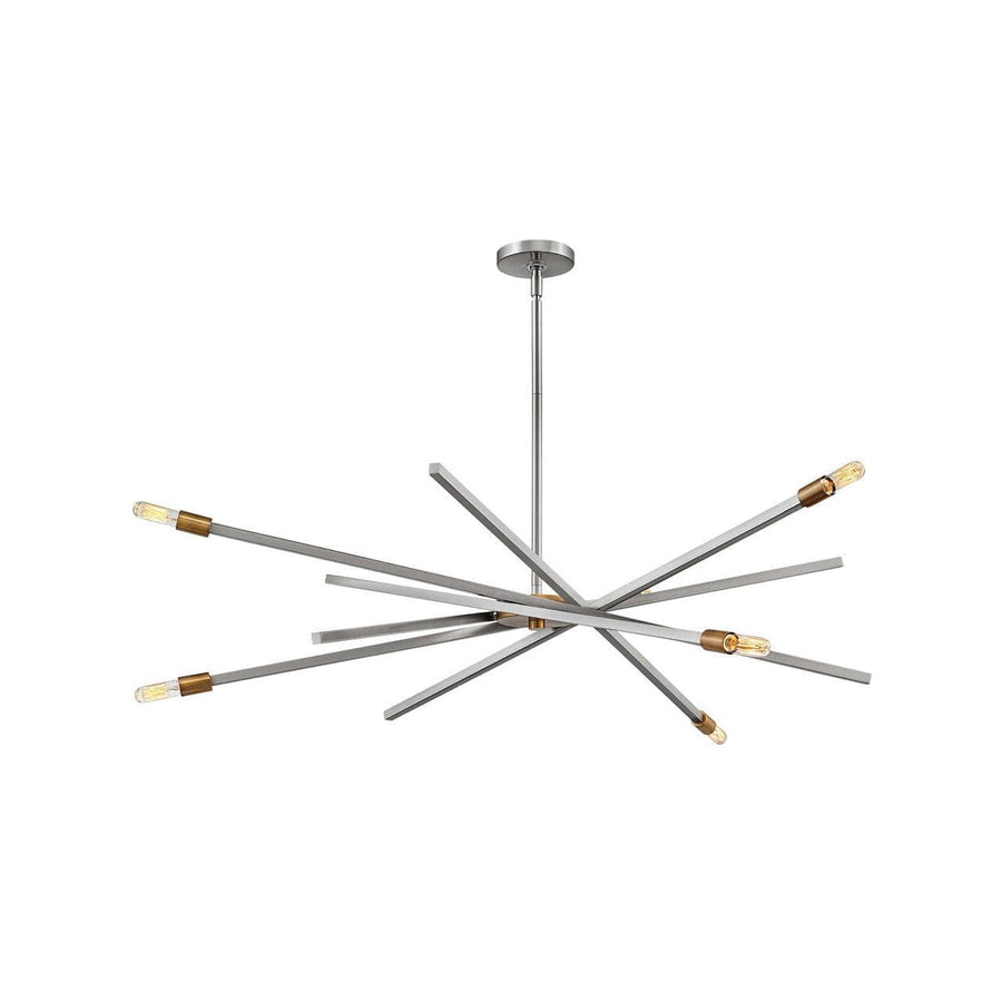 Archer Large Single Tier-Hinkley Lighting-HINKLEY-4766BN-Flush MountsBrushed Nickel with Brushed Bronze accents-1-France and Son