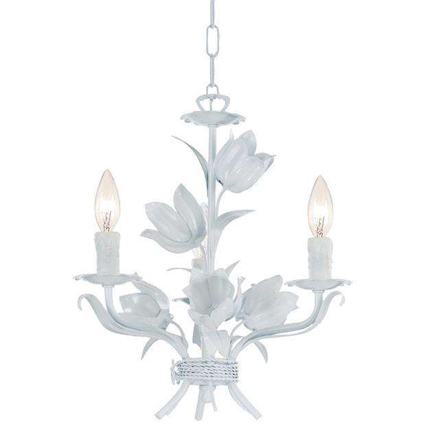 Southport 3 Light Wet White Mini Chandelier-Crystorama Lighting Company-CRYSTO-4813-WW-Chandeliers-1-France and Son