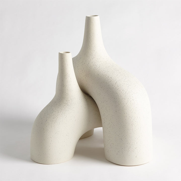 Stretch Vase - Cream Stone-Global Views-GVSA-7.10443-vases-4-France and Son
