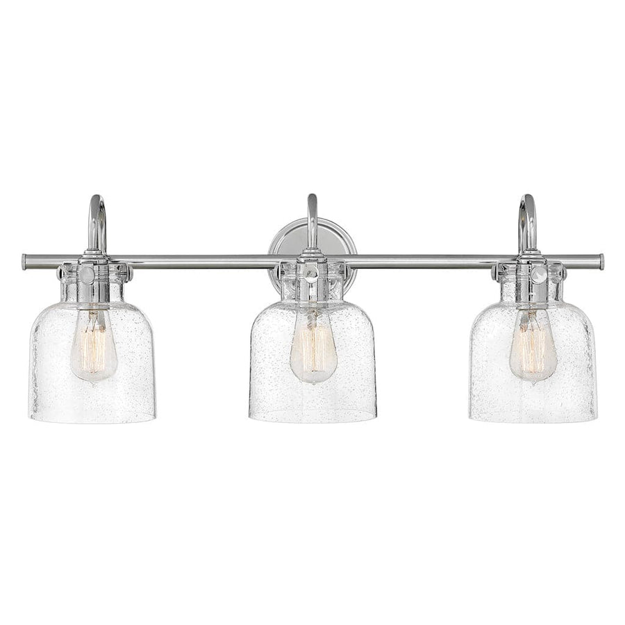 Bath Congress - Cylinder Glass Three Light Vanity-Hinkley Lighting-HINKLEY-50123CM-Bathroom Vanity-1-France and Son