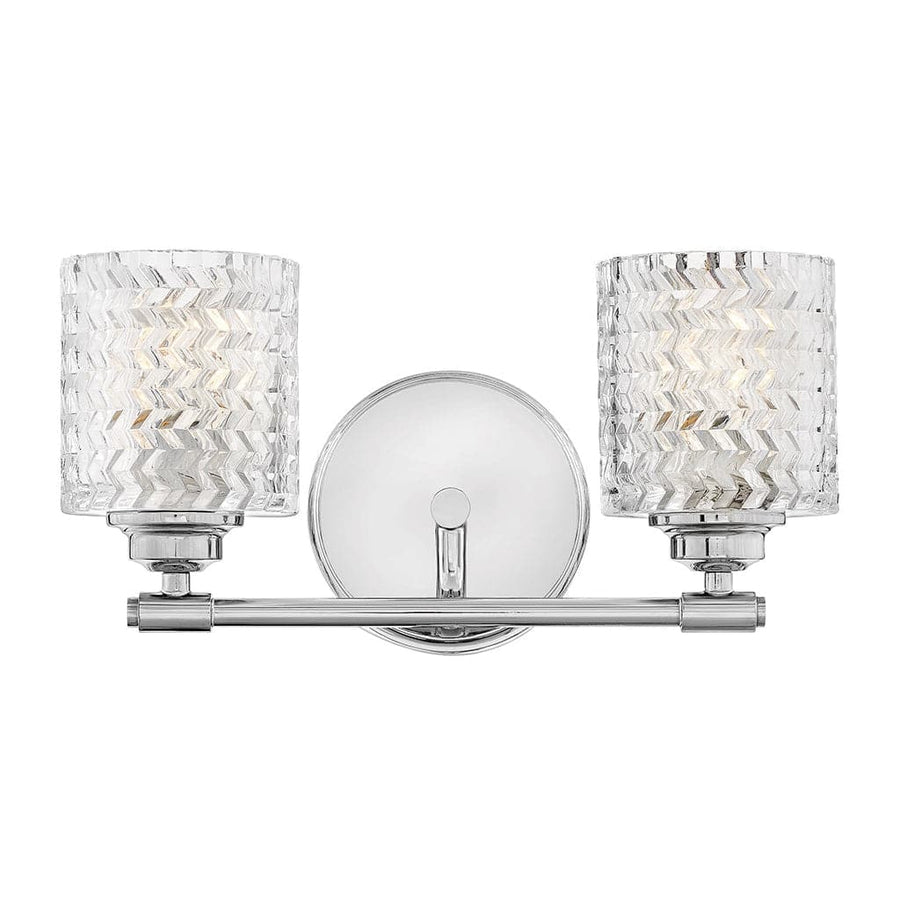 Bath Elle - Two Light Vanity-Hinkley Lighting-HINKLEY-5042CM-Bathroom LightingChrome-1-France and Son