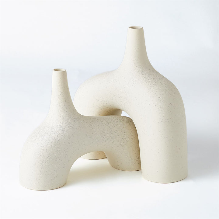 Stretch Vase - Cream Stone-Global Views-GVSA-7.10443-vases-3-France and Son