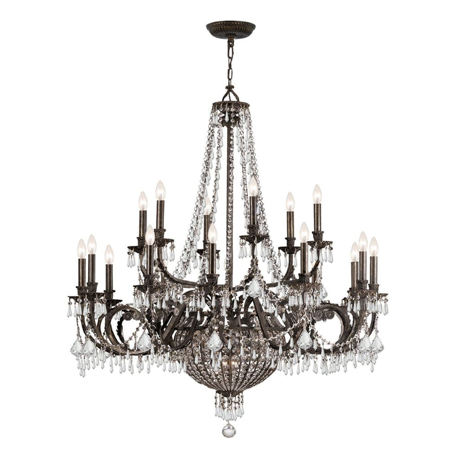 Vanderbilt 23 Light Chandelier-Crystorama Lighting Company-CRYSTO-5169-EB-CL-MWP-Chandeliers-1-France and Son