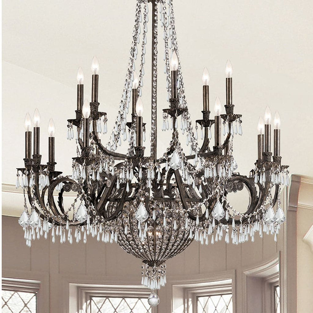 Vanderbilt 23 Light Chandelier-Crystorama Lighting Company-CRYSTO-5169-EB-CL-MWP-Chandeliers-2-France and Son
