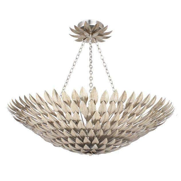 Broche 8 Light Ceiling Mount-Crystorama Lighting Company-CRYSTO-519-SA_CEILING-Flush MountsAntique Silver-2-France and Son