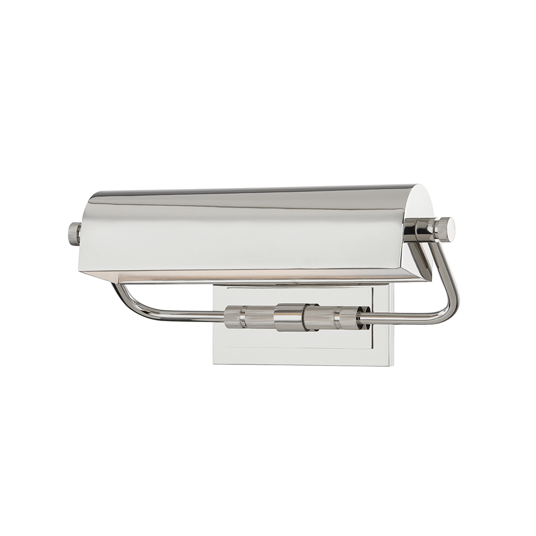 Bowery 1 Light Small Picture Light-Hudson Valley-HVL-3714-PN-Wall LightingPolished Nickel-5-France and Son