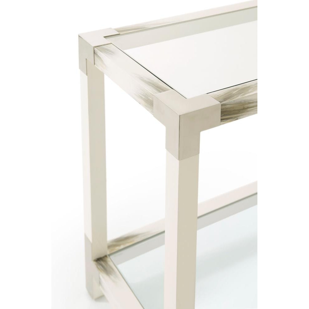 Cutting Edge Console Table (Longhorn White)-Theodore Alexander-THEO-5302-117-Console Tables-3-France and Son