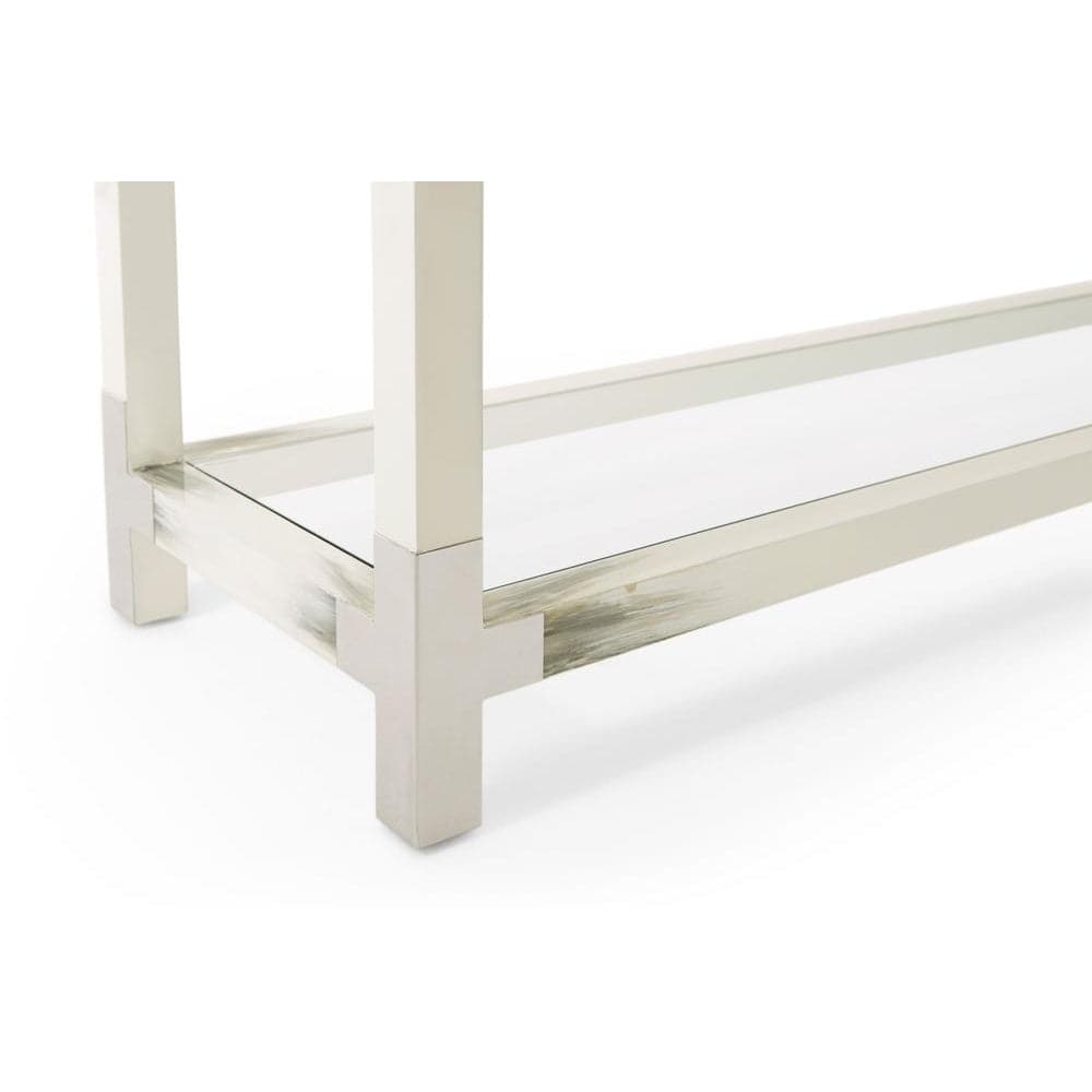 Cutting Edge Console Table (Longhorn White)-Theodore Alexander-THEO-5302-117-Console Tables-4-France and Son