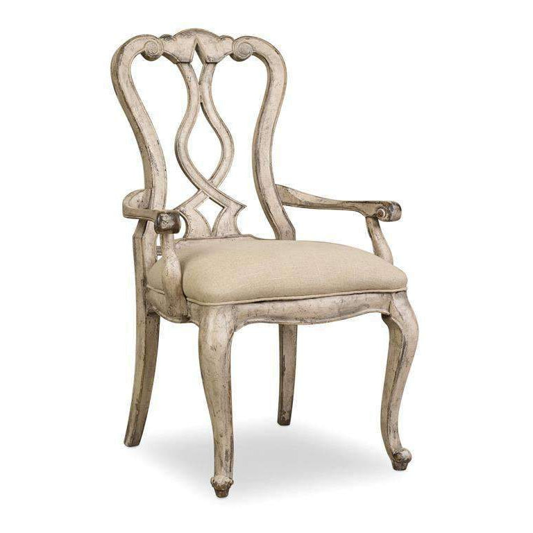 Chatelet Splatback Arm Chair-Hooker-HOOKER-5350-75400-Dining ChairsNatural White Shade-1-France and Son