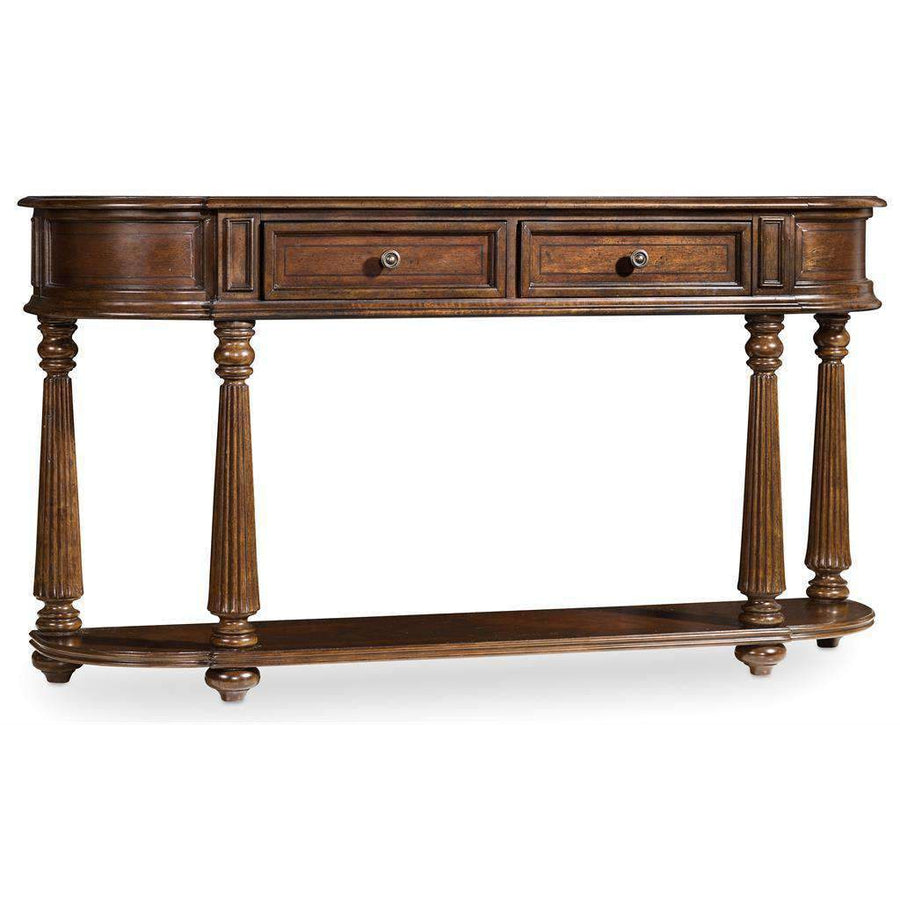 Leesburg Demilune Hall Console-Hooker-HOOKER-5381-80151-Console Tables-1-France and Son
