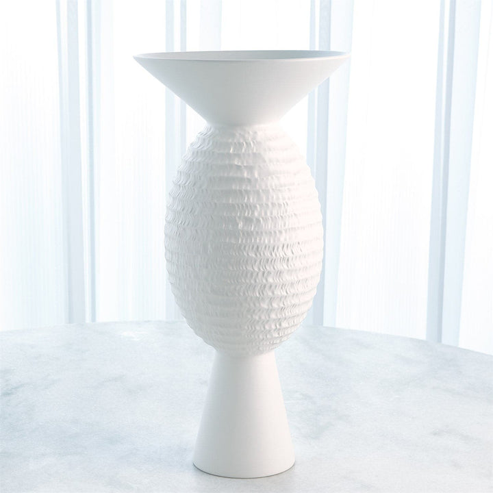 Wide Chiseled Orb Vase-Global Views-GVSA-1.10814-Vases-2-France and Son