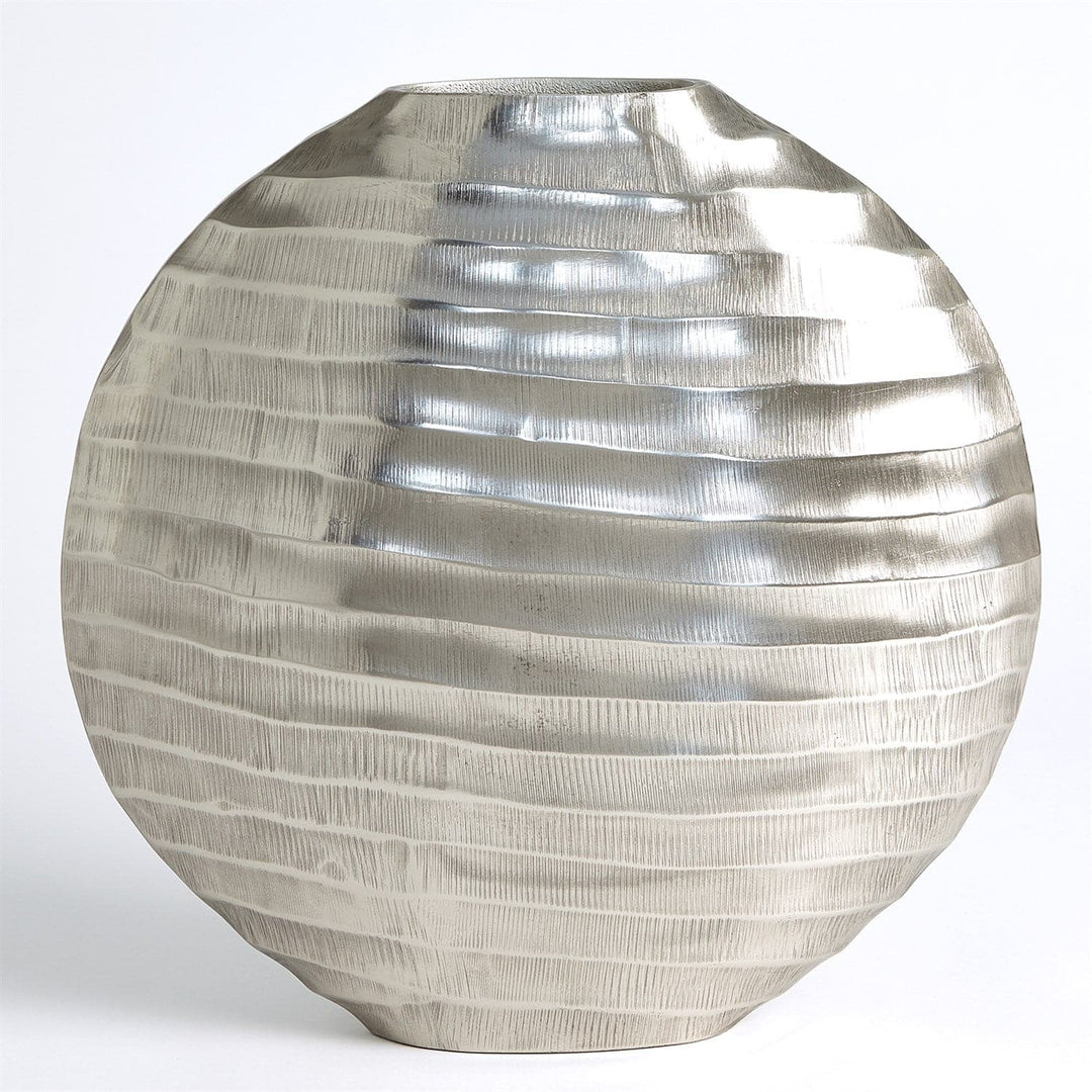 Chased Oval Vase Collection-Global Views-GVSA-7.91442-Decorative ObjectsAntique Nickel-Large-5-France and Son