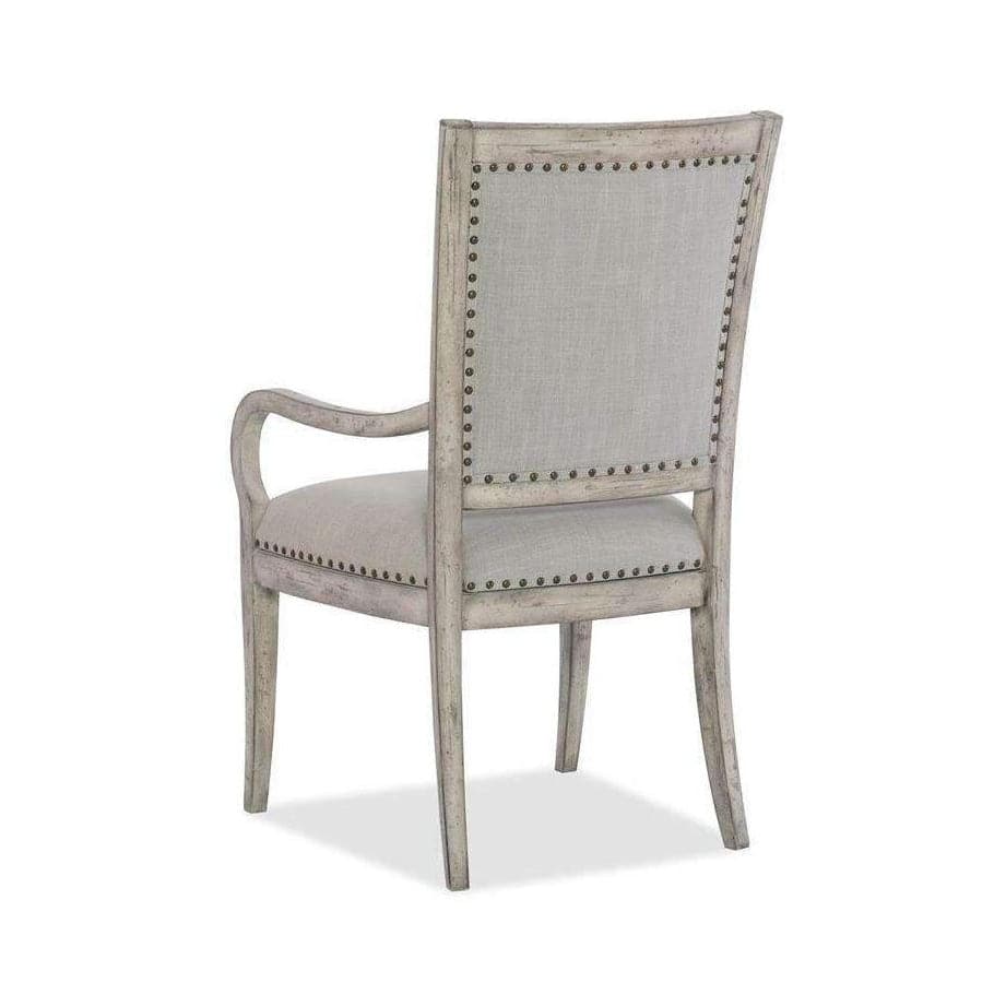 Boheme Vitton Upholstered Arm Chair-Hooker-HOOKER-5750-75400-LTWD-Dining Chairs-2-France and Son