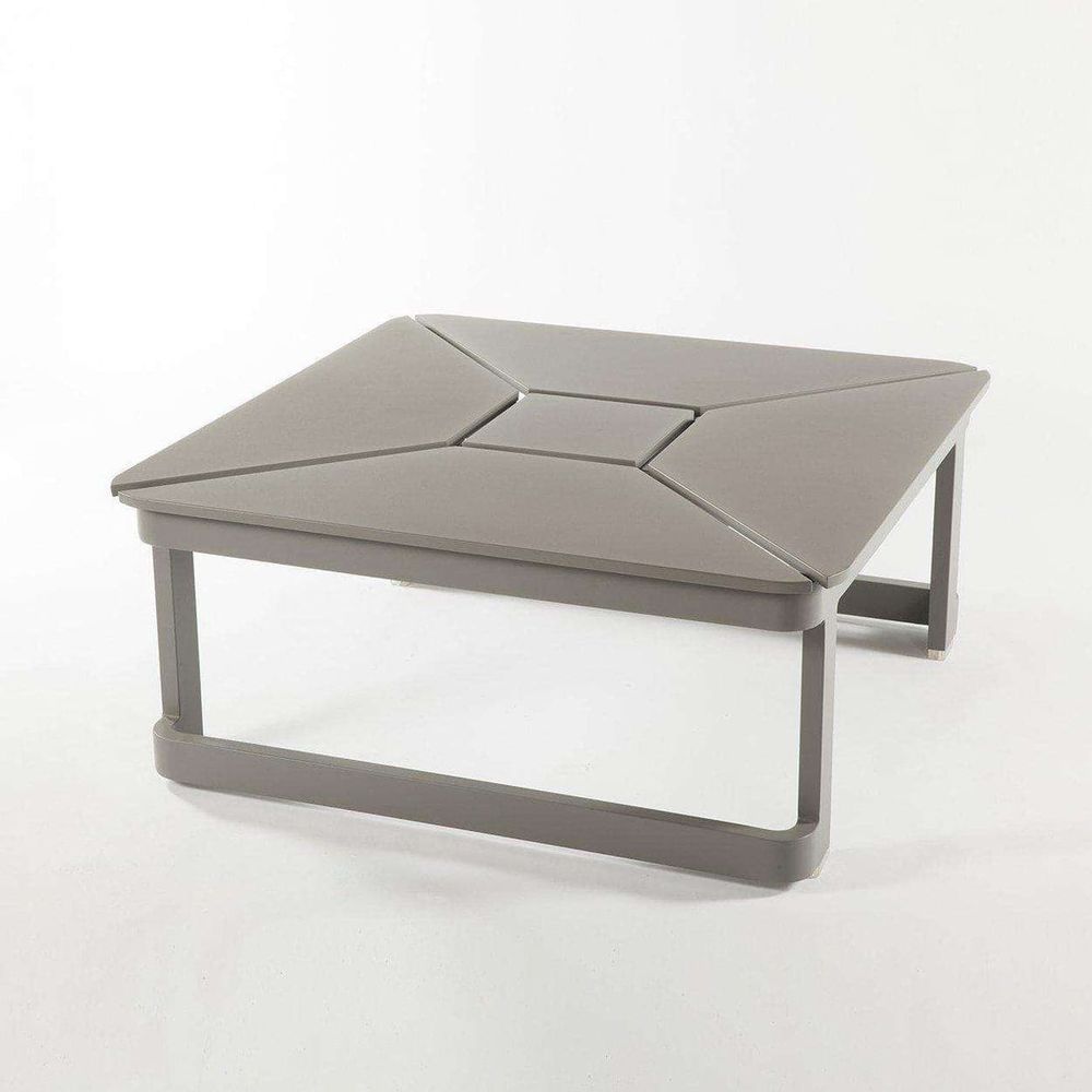 Lorenz Outdoor Coffee Table with Convertible Lift Top for Dining