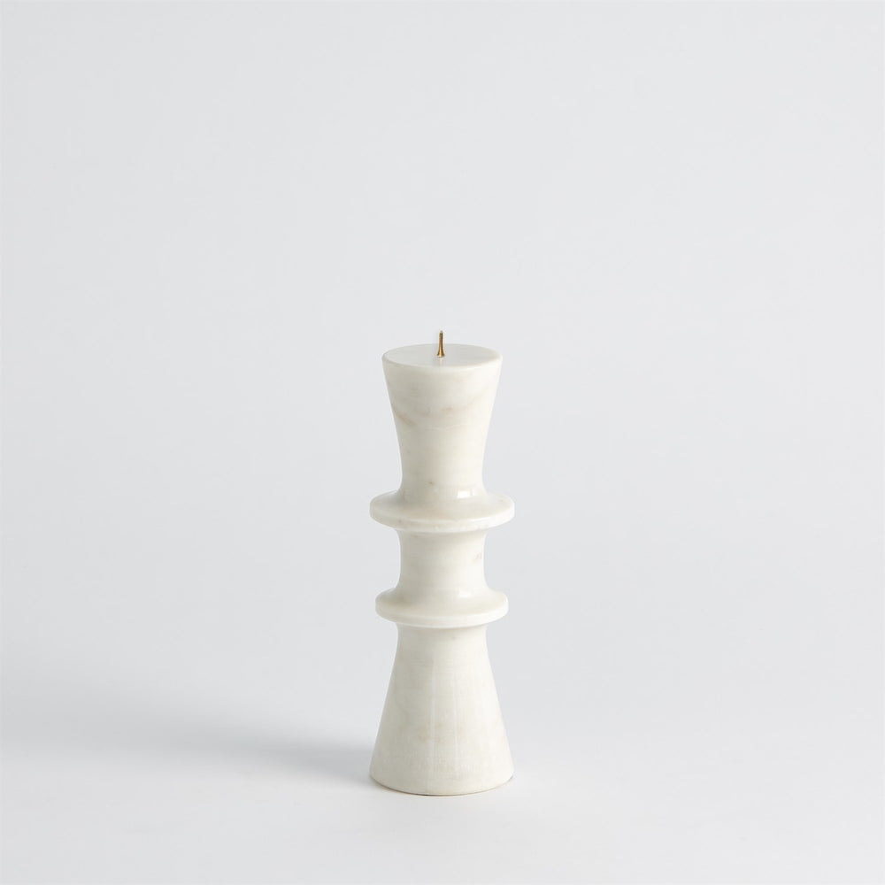 Double Flair Candle Stand - Black-Global Views-GVSA-7.91489-Candle HoldersWhite-2-France and Son