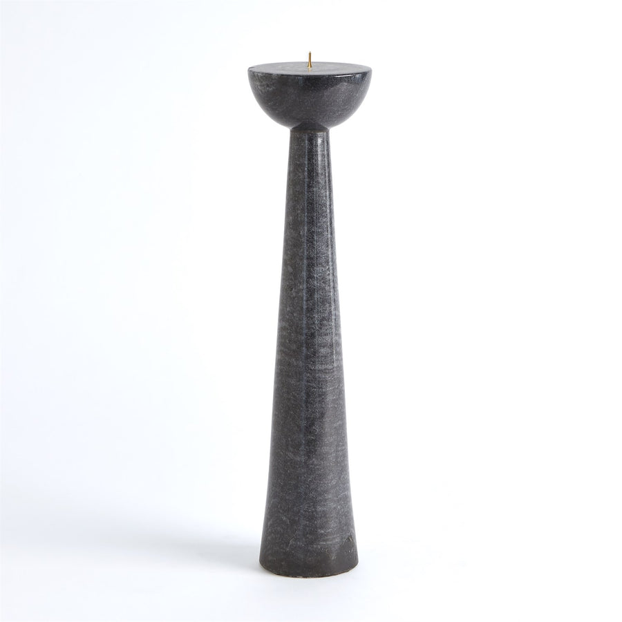 Round Top Candle Stand-Global Views-GVSA-7.91491-Candle HoldersLarge-Black-1-France and Son