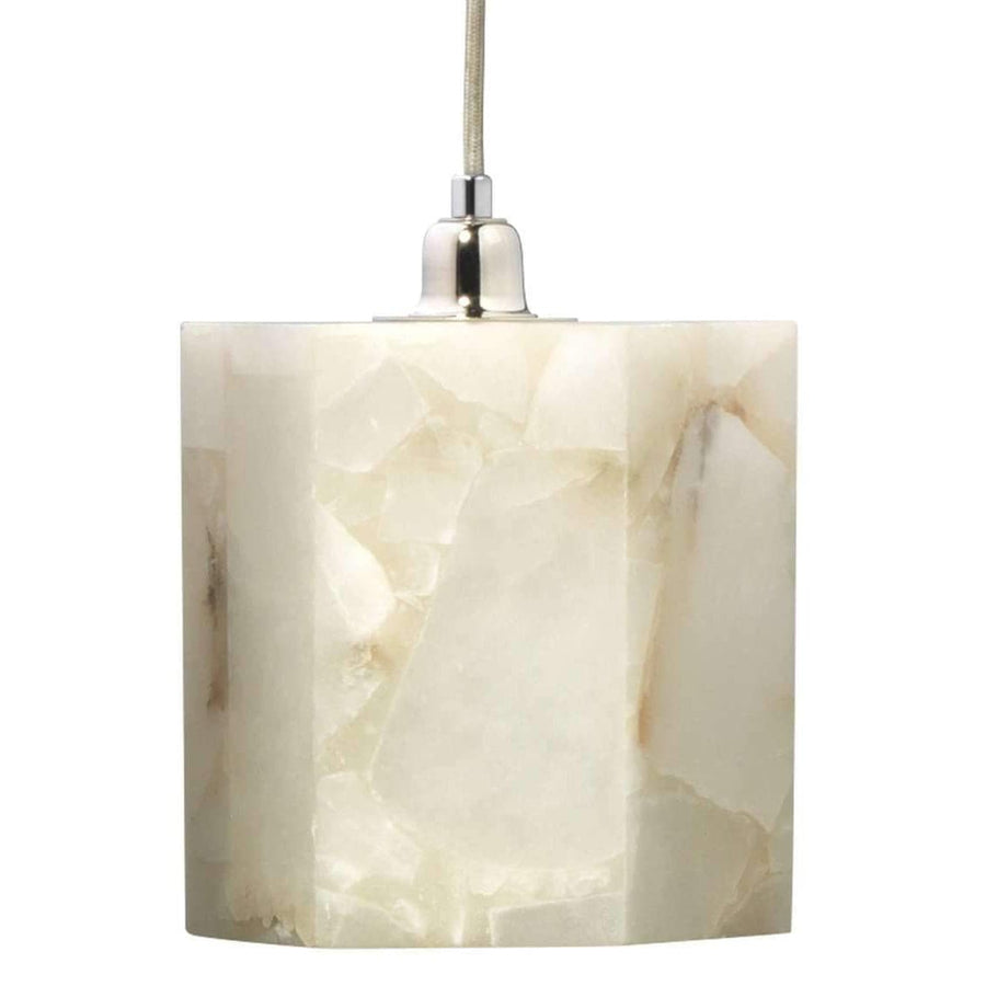 Borealis Hexagon Pendant in Alabaster-Jamie Young-JAMIEYO-5BORE-SMWH-Pendants-1-France and Son