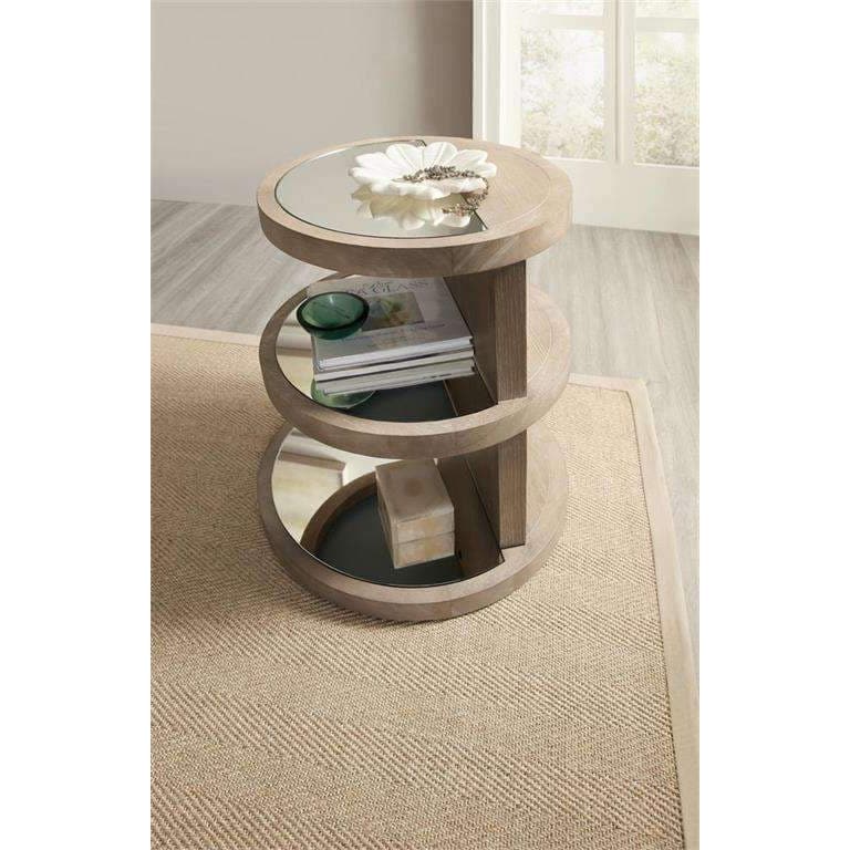 Affinity Round End Table-Hooker-HOOKER-6050-80114-GRY-Side Tables-3-France and Son