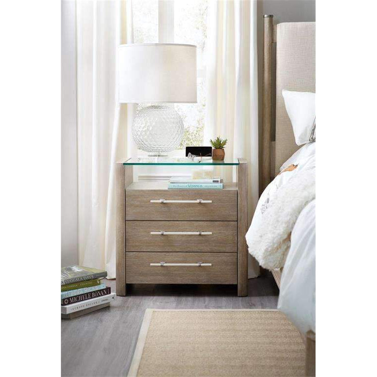 Affinity Three-Drawer Nightstand-Hooker-HOOKER-6050-90016-GRY-Nightstands-3-France and Son