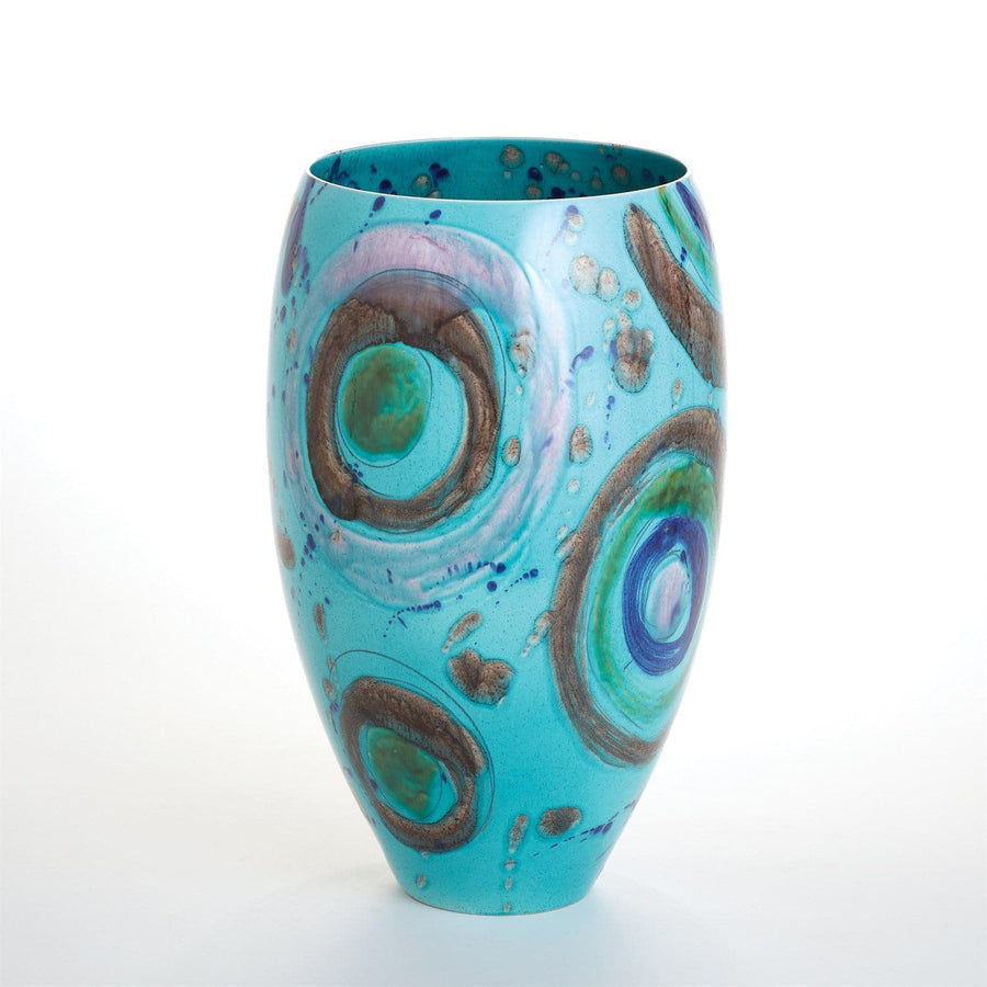 Blue Spots Vase-Global Views-GVSA-1731-Vases-1-France and Son