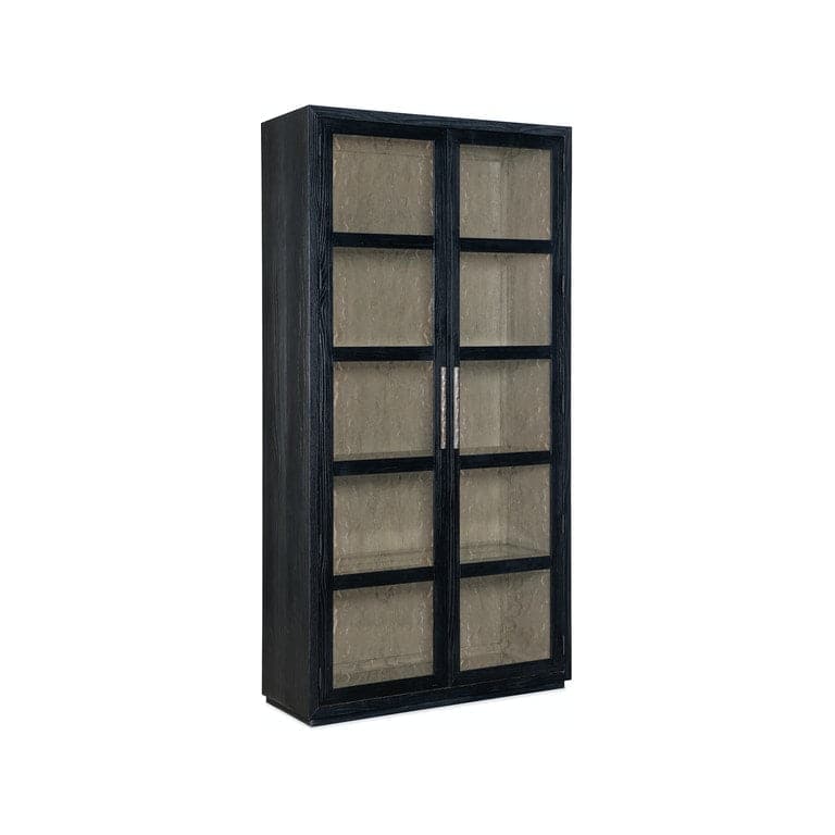 Shou Sugi Ban Curio Cabinet-Hooker-HOOKER-6150-75906-99-Bookcases & Cabinets-2-France and Son