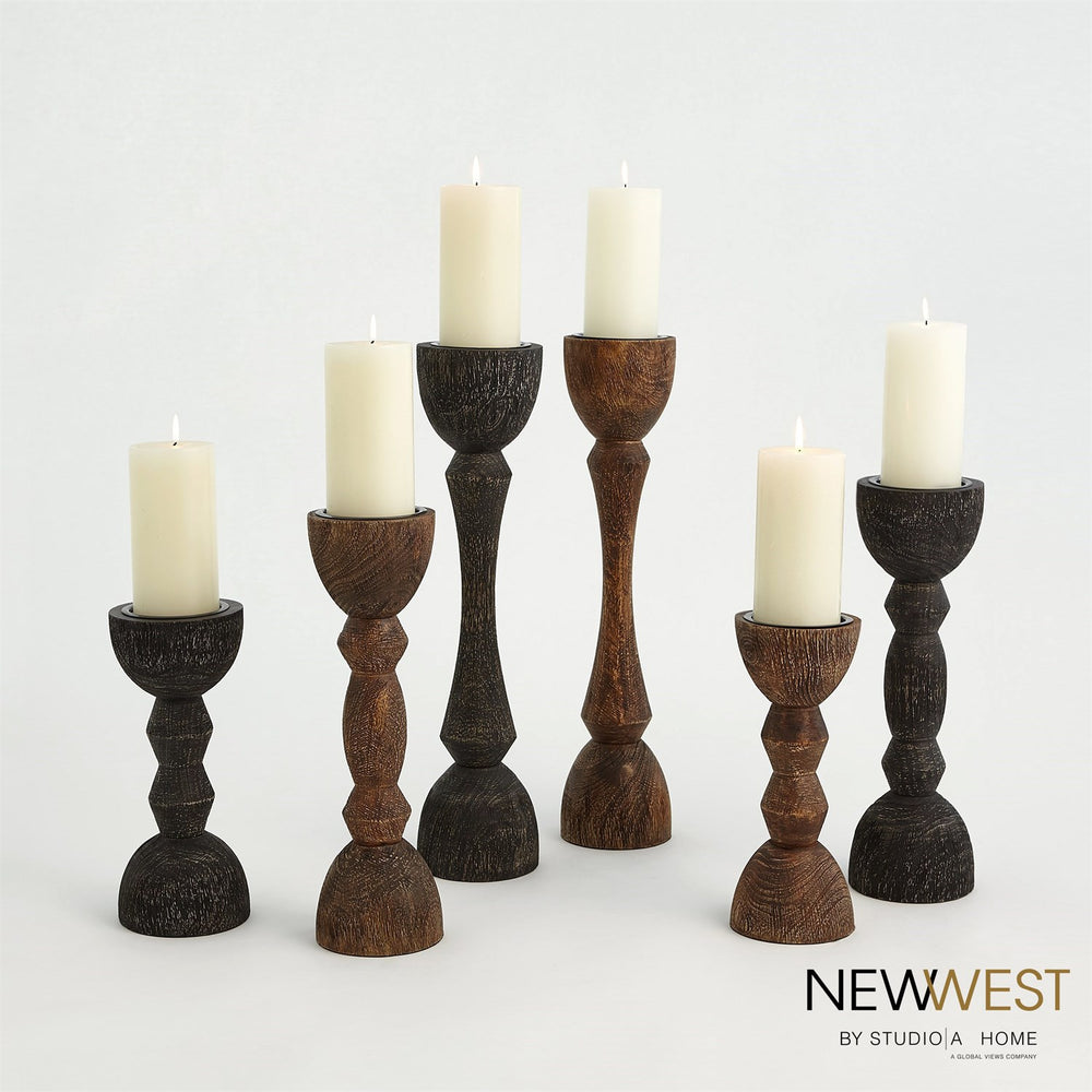 Mara Candle Holders-Global Views-GVSA-NW7.90024-Candle HoldersBrown-3-France and Son