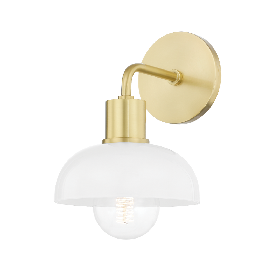 Kyla 1 Light Bath Bracket-Mitzi-HVL-H107301-AGB-Bathroom VanityAged Brass-1-France and Son