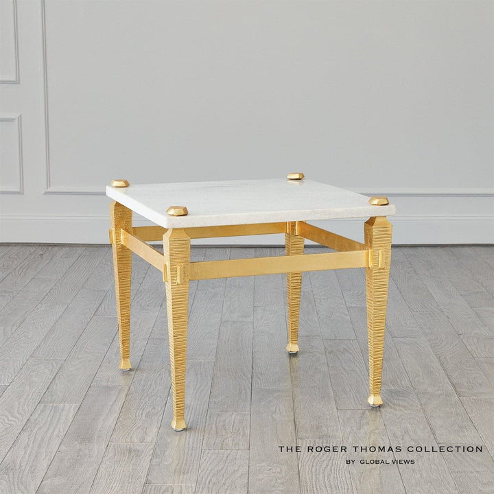 Roman End Table-Global Views-GVSA-RT9.90019-Side TablesNickel-6-France and Son