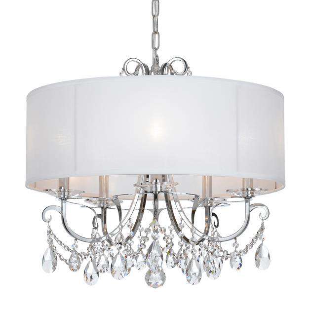 Othello 5 Light Chandelier-Crystorama Lighting Company-CRYSTO-6625-CH-CL-MWP-ChandeliersClear Crystal-2-France and Son