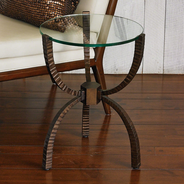 Teton Accent Table-Global Views-GVSA-7.90386-Side TablesGold-4-France and Son