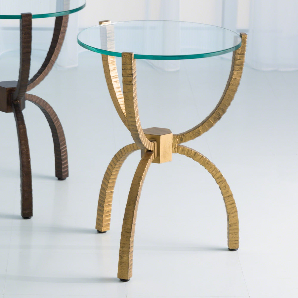 Teton Accent Table-Global Views-GVSA-7.90386-Side TablesGold-2-France and Son