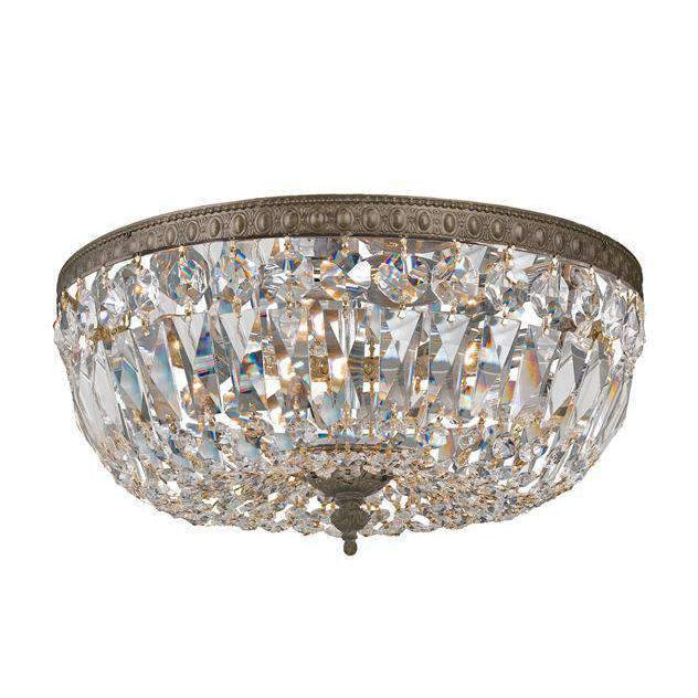 3 Light Ceiling Mount-Crystorama Lighting Company-CRYSTO-712-EB-CL-MWP-Flush MountsBronze-Clear Crystal-2-France and Son