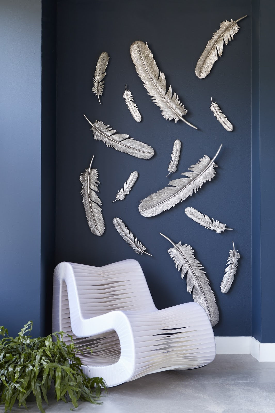 Feathers Wall Art - Set of 2-Phillips Collection-PHIL-PH79017-Wall Art-2-France and Son